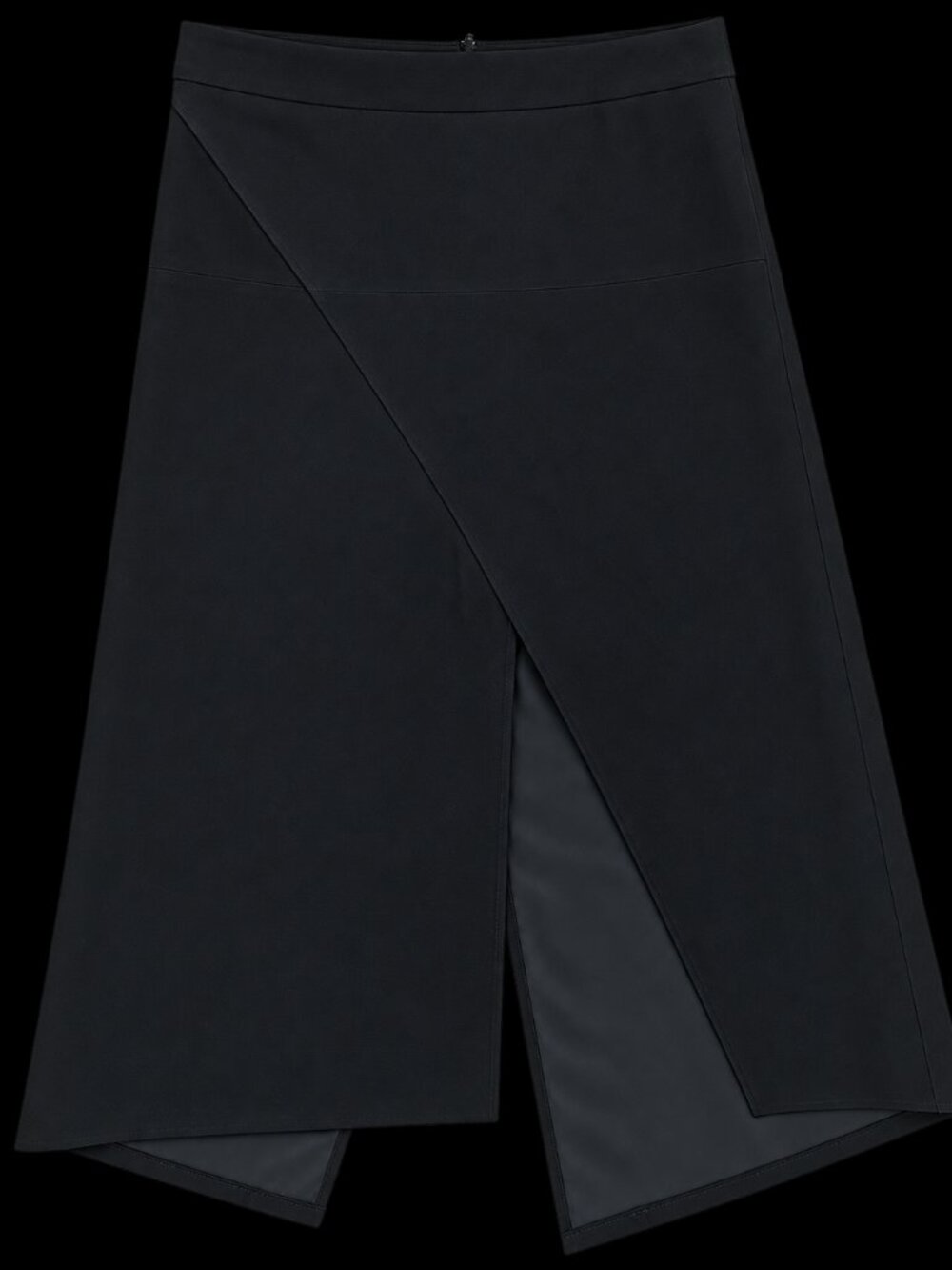 RAEY Navy Suede Skirt, Size 6